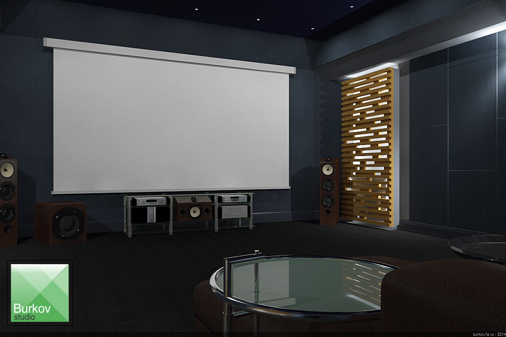 дизайн комнаты домашнего кинотеатра